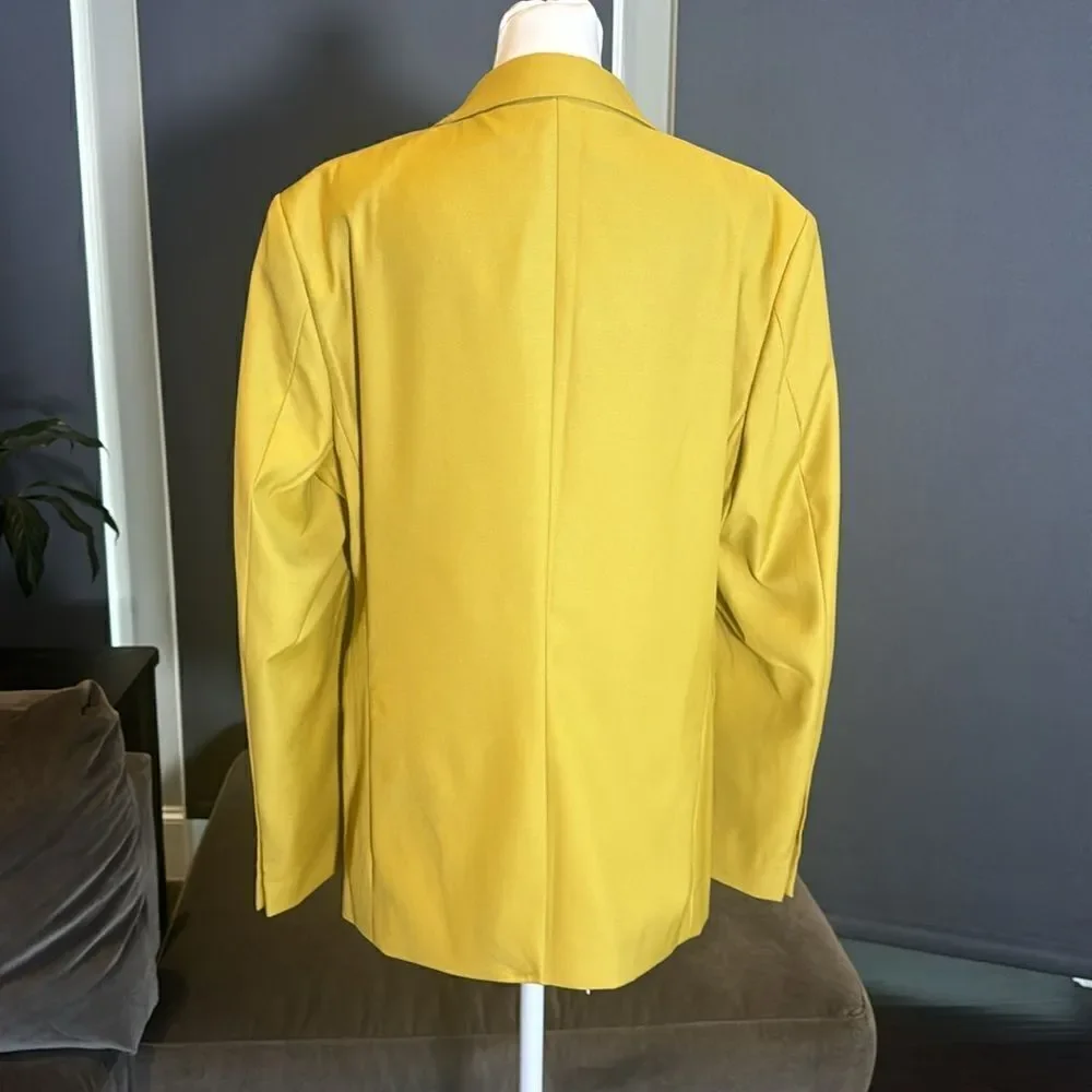 Mogu Men’s Suit Jacket Blazer Slim Fit Two Button Notched Lapel Size 36 NWT